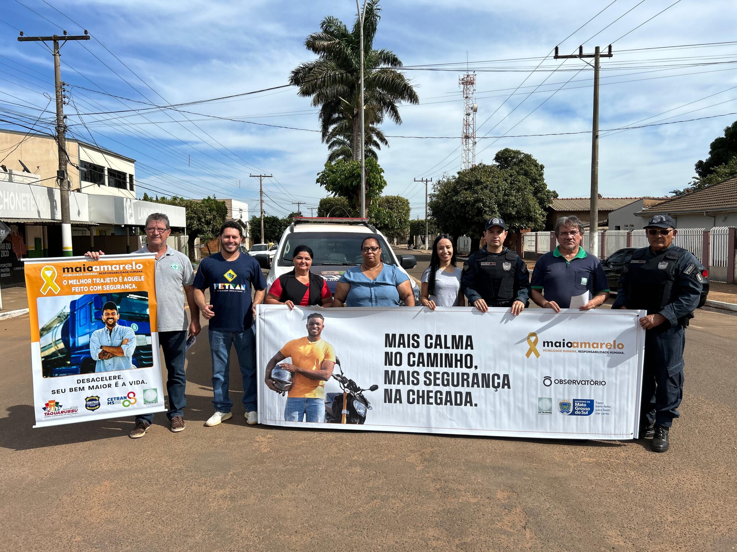 Blitz e homenagem faz parte da programação da Campanha Maio Amarelo
