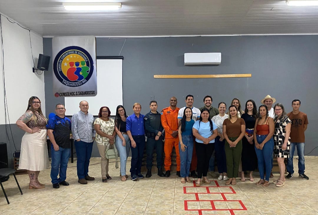 Posse de 24 membros para o Conselho Municipal de Segurança Pública de Taquarussu, para o triênio 2025-2028