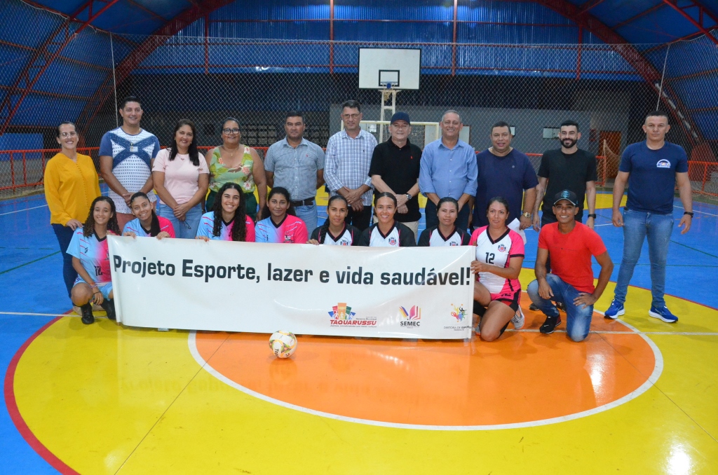 Abertura do Projeto Lazer e Vida Saudável é realizado em Taquarussu